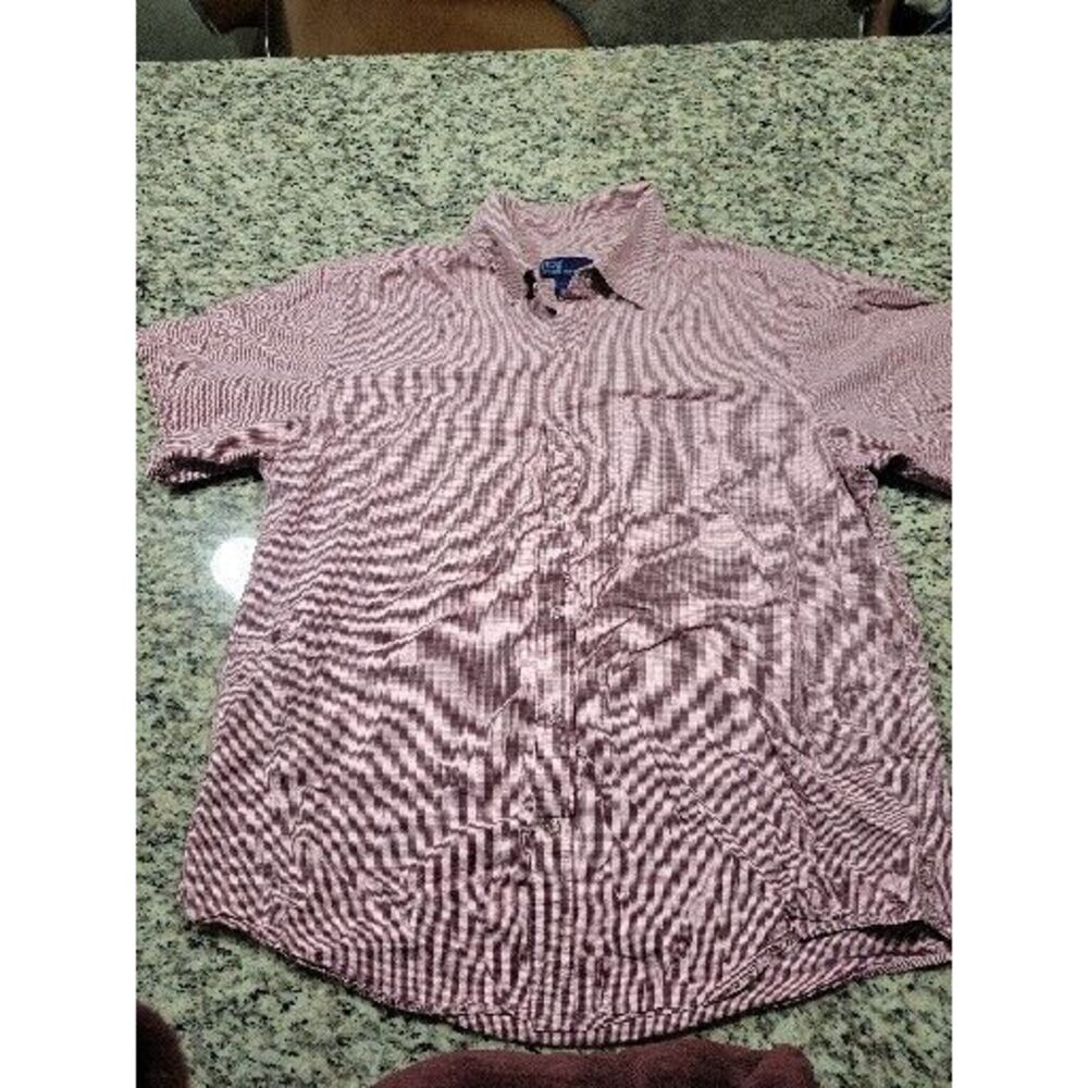 BDG Men's Red Checked Shirt Size L
